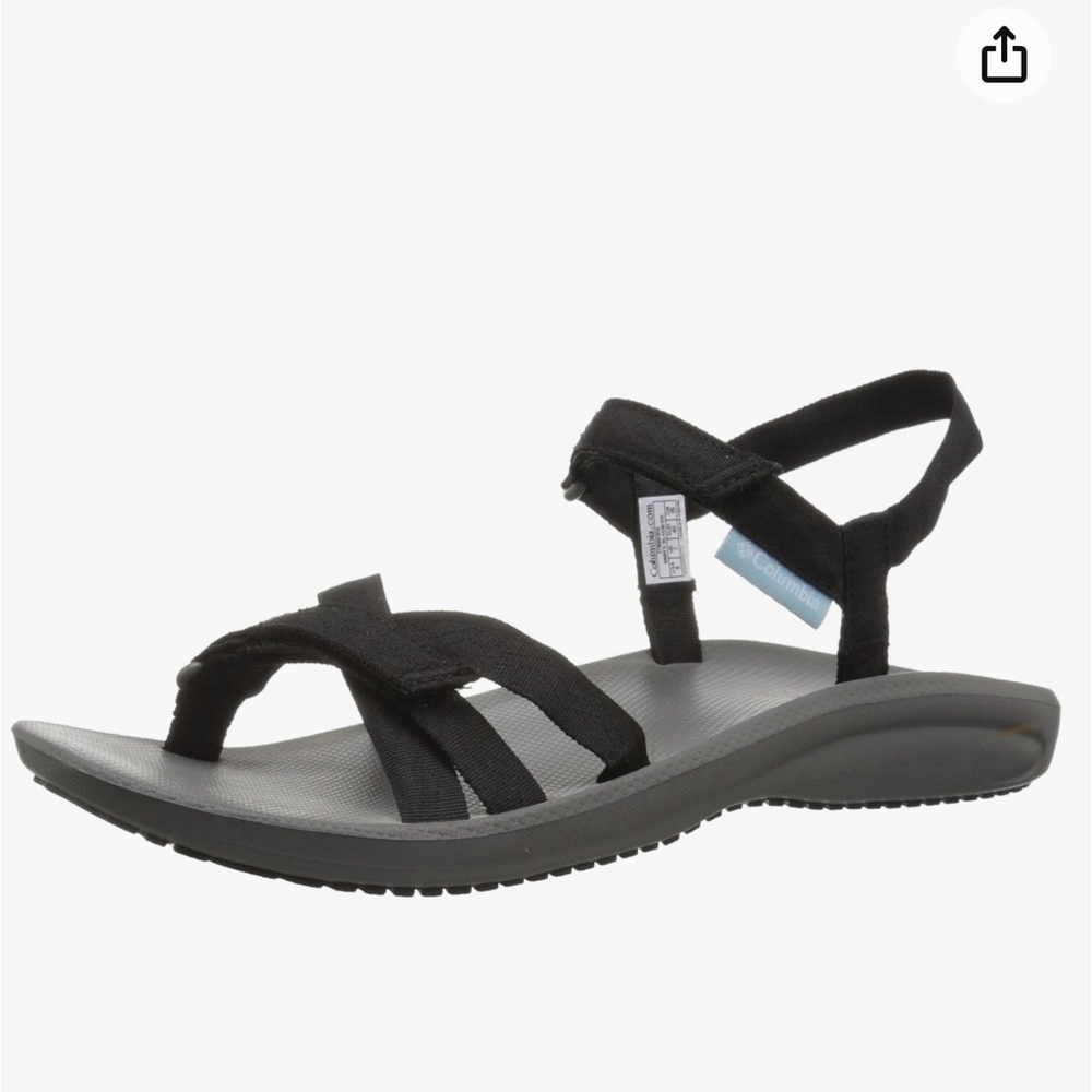 Columbia Women’s Wave Train Sandals Black Outdoor Size 8